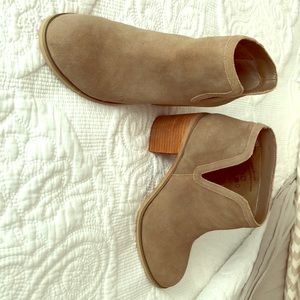 Greenish Suede Booties!